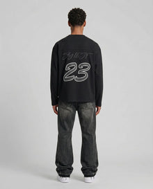 Black Flared Denim