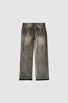 Grey Flared Denim