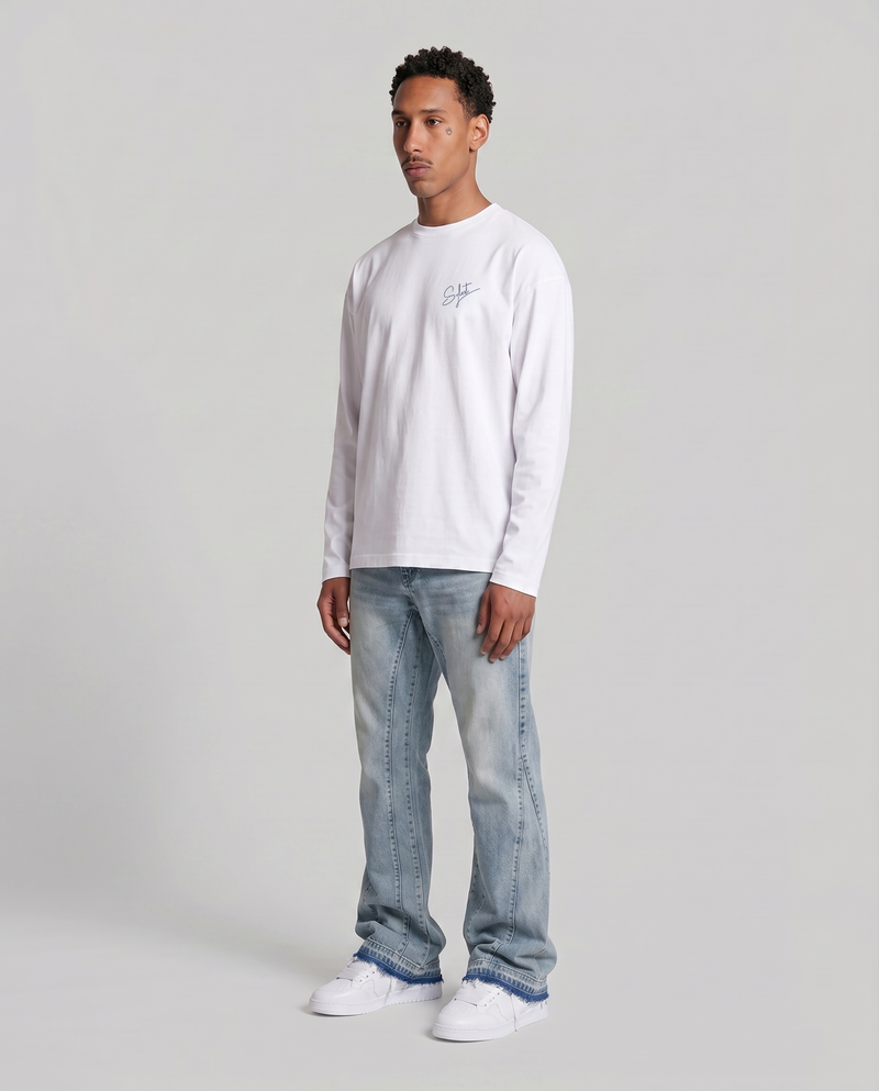 Blue Flared Denim