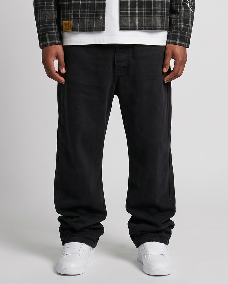 Black Waxed Denim