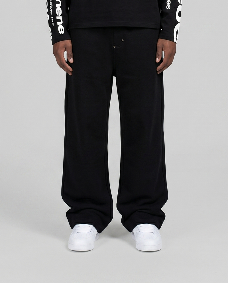 Button Jogger Black