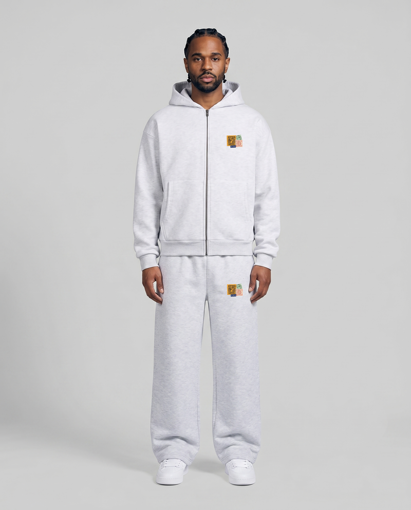 Postcard Jogger Heather Grey