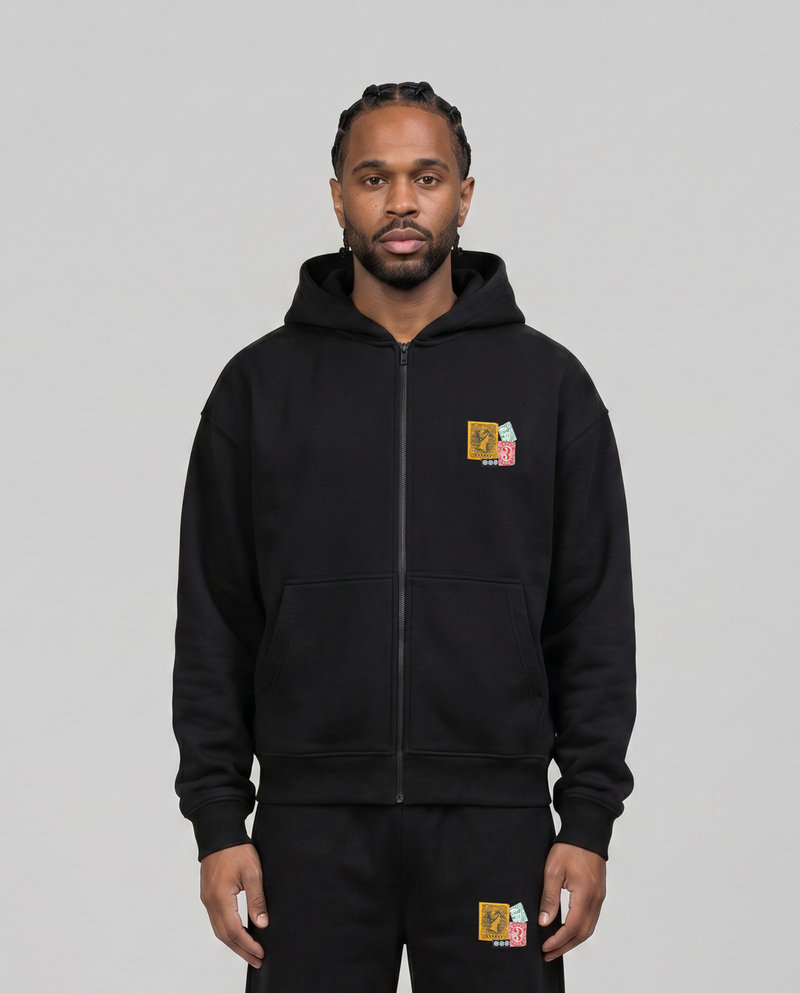 Postcard Zipper Black