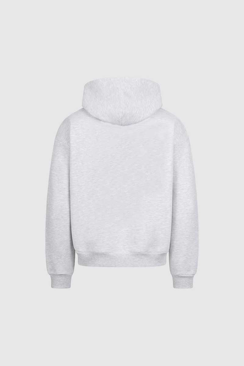Postcard Zipper Heather Grey