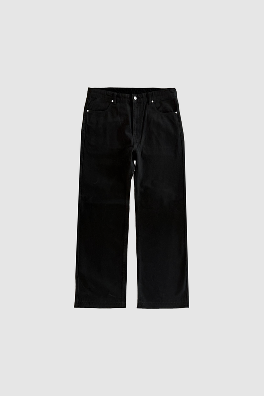 Black Waxed Denim