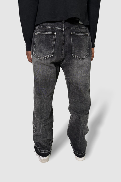 Black Flared Denim