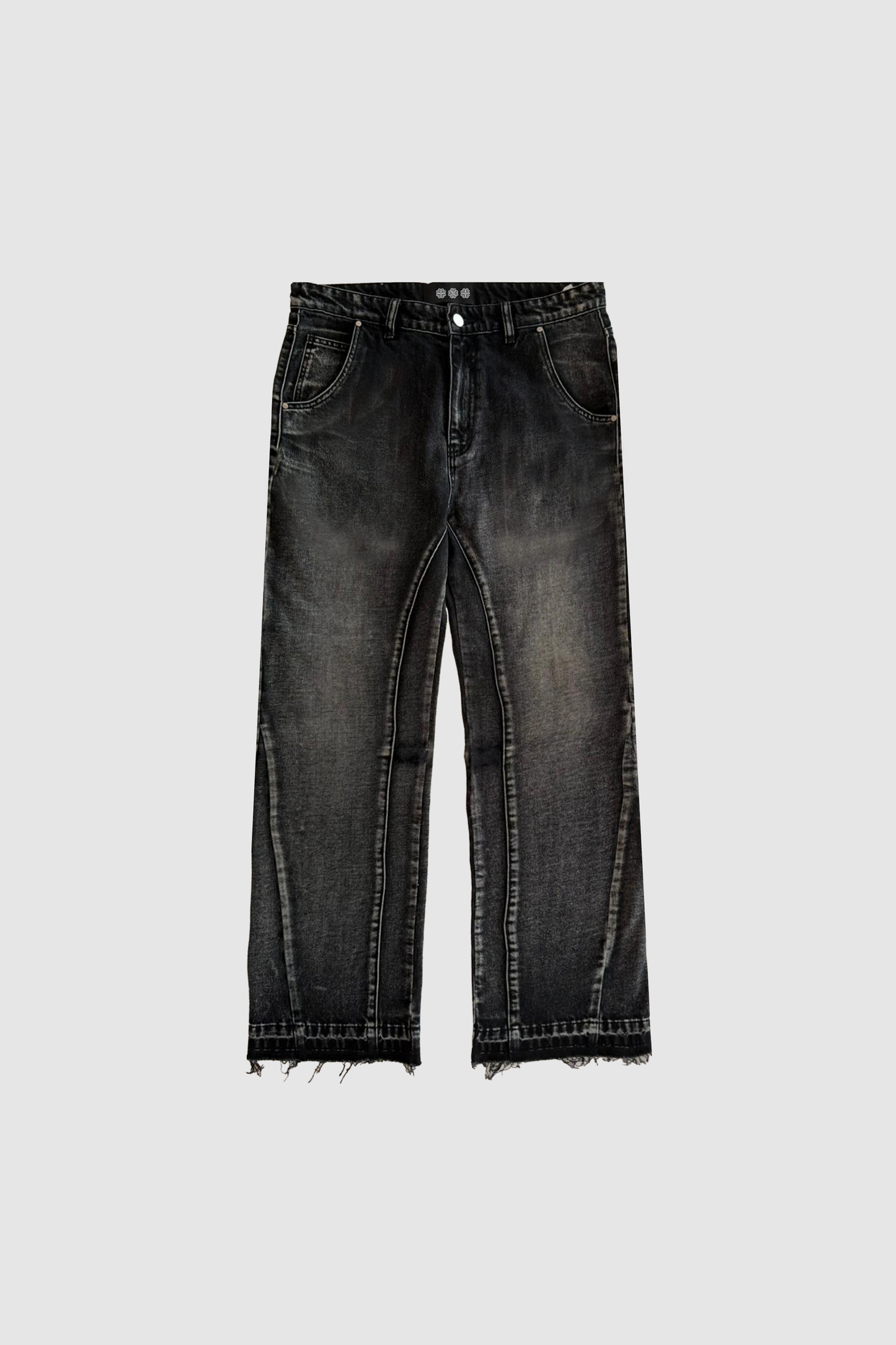Black Flared Denim