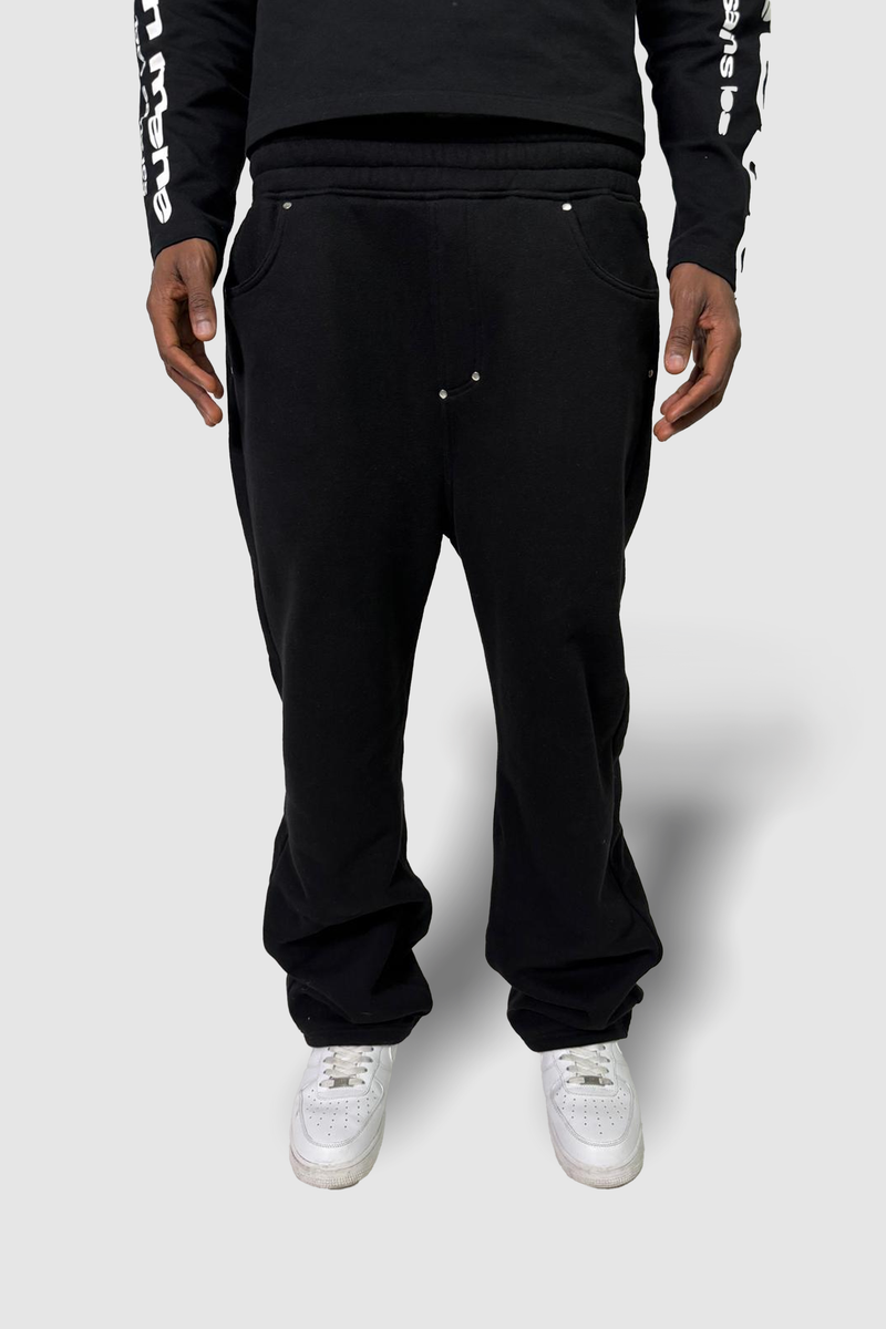 Button Jogger Black