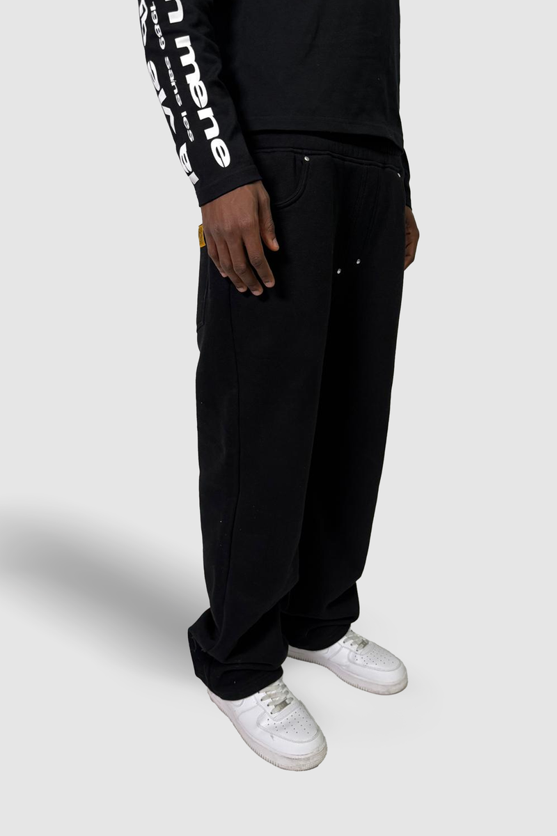 Button Jogger Black