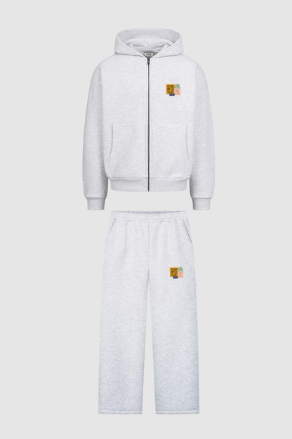 Postcard Jogger Heather Grey