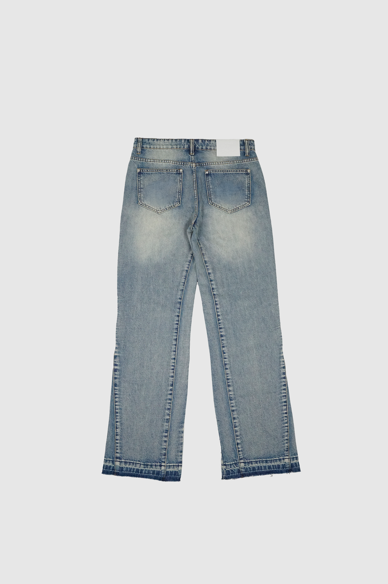 Blue Flared Denim