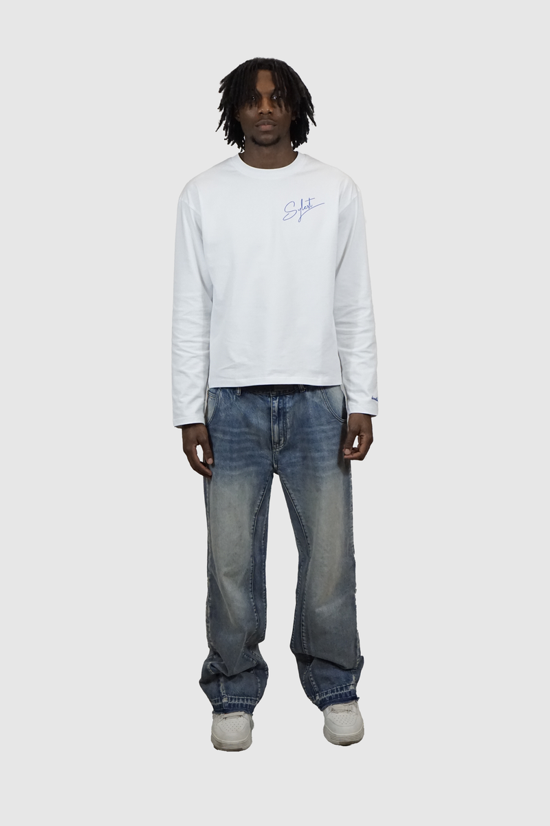 Blue Flared Denim