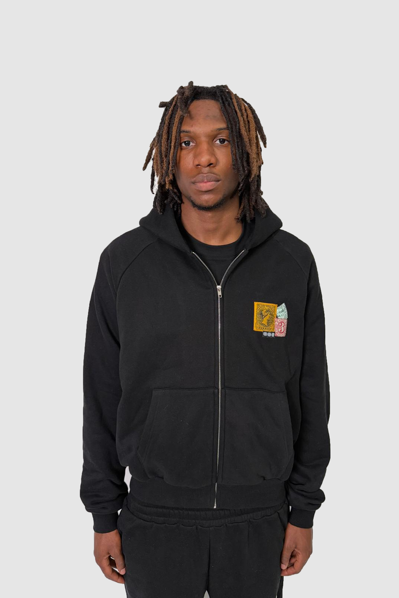 Postcard Zipper Black