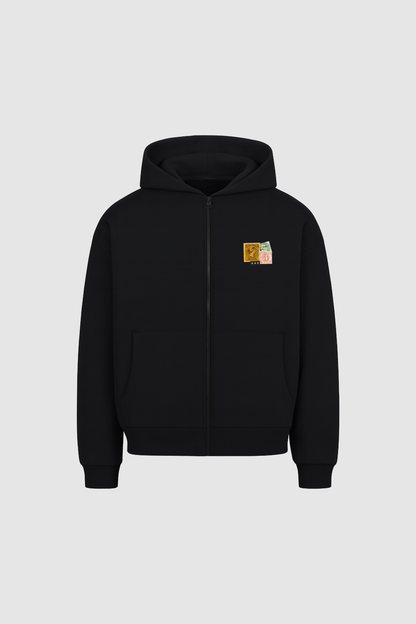 Postcard Zipper Black