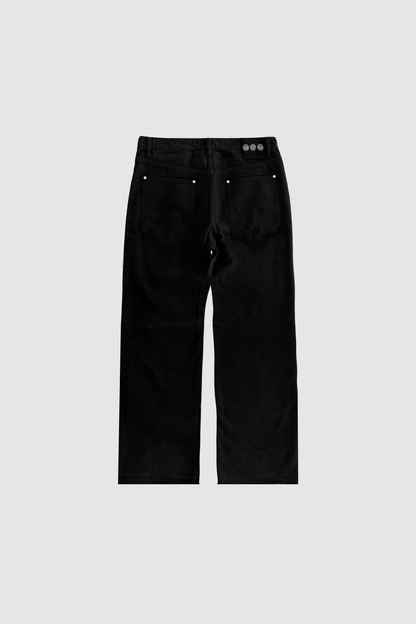 Black Waxed Denim