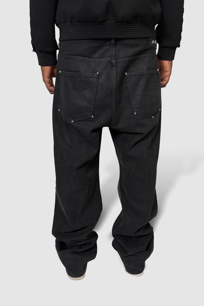 Black Waxed Denim