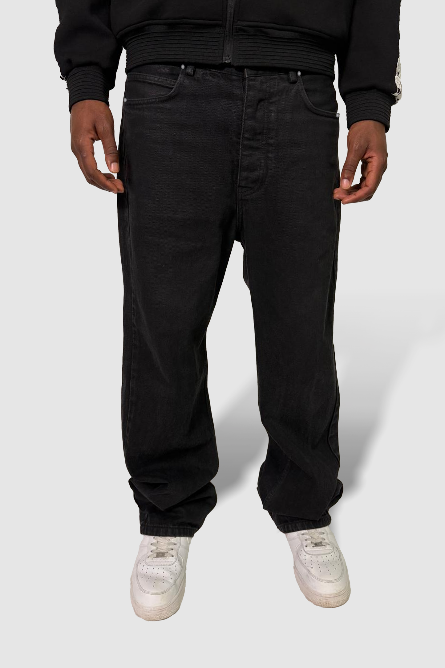 Black Waxed Denim